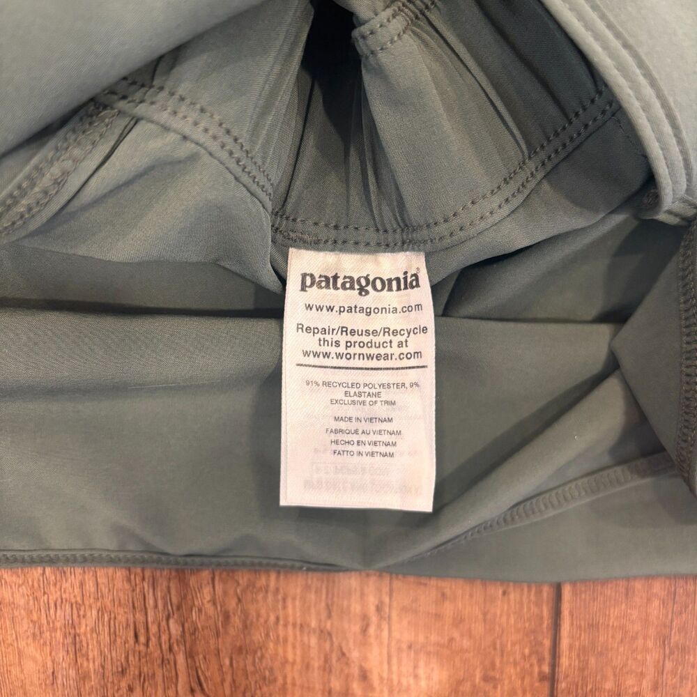 Patagonia Fleetwith Dress Kale Green Scoop Neck Sleeveless Hike REI Women Medium - Picture 4 of 7
